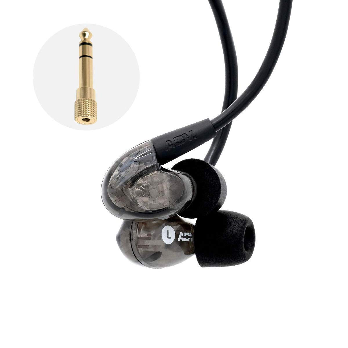 ADVANCED SOUND GROUP ADV. Model 2 Live Edition / 3.5 mm Jack Phones/Laptops Sweatproof, Running, Workout Gym Wired in-Ear Headph