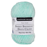 Loops & Threads Sweet Snuggles Yarn Solid Yarn for Knitting, Crochet, Weaving, Arts & Crafts Mint, Bulk 18 Pack