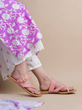 Shoetopia Women'S Flats Peach With Side Buckle | Stylish Comfortable Slip-On Ballerina Shoes For Women & Girls | Casual & Office Eu42,Peach,9,B0F6V5RPH3