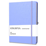 ONAVIA A4 Hardcover Notebook, Lined Work Journal, 160 Pages