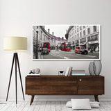 Buses And Taxis In Oxford Street, London-Paper Art-74,,X38,,