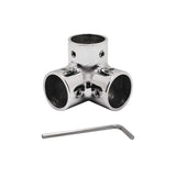 SHENGHUISS Boat Hand Rail Fitting Marine Grade 316 Stainless Steel Polished Pipe Connector with L Shape Hex Key 1 inch 90Tee Rai