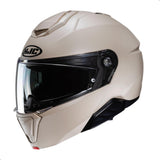 HJC i91 Solid Modular Motorcycle Helmet with HJ-33 Pinlock Shield, DOT Approved (Semi Flat Sand Beige, XXXX-Large)
