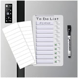 Dual-Use Magnetic Routine & Task Checklist Board - Reusable Dry Erase Planner with Card Insert, Includes Marker & Cards for Home