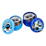 TERA13 Cartoon Character Pencil Sharpener for Kids | Double Hole Manual Pencil Sharpener with Shavings Container | Portable Penc