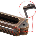 10pcs 83 x 30mm Bronze Color Metal Office File Cabinet Shelves Drawer Name Card Label Holder Frames with Screws