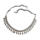 Banjara Kamarbandh Bohemian Oxidized Silver Kamarpatta Mirror/Heart With Ghungroo Design Fashion Adjustable Fancy Waist Belt For