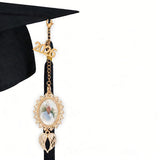 ARHTF Graduate Memorial Photo Charm Tassel Memorial Charm Class of 2026 Graduation 2026 DIY in Memory Mortarboard Decoration for
