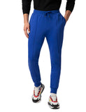 Fyltr Men'S Casual Joggers With Pintuck Design - Elasticated Waist With Drawstring | Welt Back Pocket | Solid Color,Cosmic Cobalt,Cosmic Cobalt,32