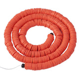 Cheriswelry 380-400pcs/strand 6mm Polymer Clay Beads LightCoral Environmental Flat Round Disc Spacer African Heishi Beads Strand