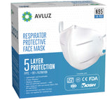 Avluz White Face Mask Earloop For Everyday Use (Free Size, 10)