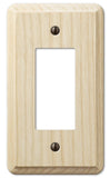 AmerTac 401R 1 Rocker Ash Wood Wallplate