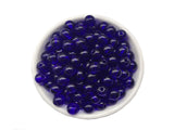 Glass Beads 10mm 60pcs Round Smooth Loose Beads for Bracelet Necklace Jewelry Making Craft DIY (10mm, 51005 Dark Blue)
