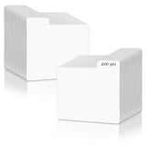 200PCS White Trading Card Dividers, Paper Organizer for Sport Game Business Playing Cards Gathering Storage Supplies (White-Hori