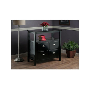 Winsome Wood Timber Buffet, Black