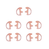 KS K-STORM Two Way Radio Ear Mold Replacement Soft Silicone Ear Insert for Acoustic Coil Tube Earpiece (Carnation, 5 Pair Medium