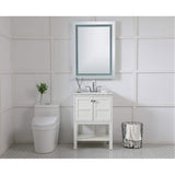 Elegant Decor Helios 36 X 27 Hardwired Led Bathroom Mirror With Touch Sensor