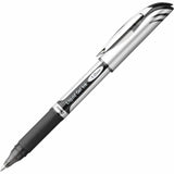Pentel EnerGel Deluxe Liquid Gel Pen, Bold Point, 1.0 mm, Silver Barrel, Black Ink