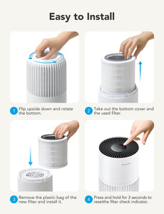 GoveeLife Air Purifier Replacement Accessories for H7126,H13 HEPA 2Pack
