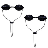 Arthaxi See-Through Safety Goggles Pack of 2, Transparent Safety Glasses for Tanning Use, and Half-clear Eye Protection, 2 Separ