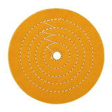 SCOTTCHEN Buffing Polishing Wheel Yellow 8 inch (50 Ply) for Bench Grinder 5/8 Arbor Hole - 1pcs