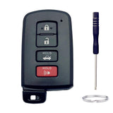 Key Fob Shell Replacement for 2017 2018 2019 Toyota Highlander Avalon Camry Corolla RAV4 4 Button Car Keyless Entry Remote Contr