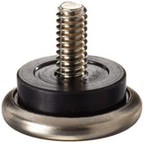 Shepherd Hardware 9450 11/16Inch Threaded Stem Furniture Glides, 1/4Inch Stem Diameter, Metal Base with Rubber Cushion, 4Pac