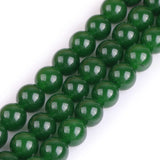 GEM-Inside Natural 12mm Green Taiwan Jade Gemstone Loose Beads Round Crystal Energy Stone Power for Jewelry Making 15