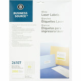 Business Source 26107 Mailing Labels,Return Address,Laser,1/2Inch x13/4Inch ,2000/PK,WE