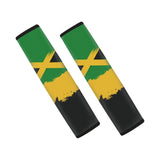 Forchrinse Jamaican Flag Car Seat Belt Cover Pad for Women Men Soft Patriotic Auto Seatbelt Shoulder Pads 2 Pack