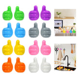 Self Adhesive Cable Holder Clips (Thumb Shape), Multi Color Wall Mount Wire Organiser For Charging Cables & Keys (Thumb Shape_Se