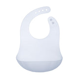 Olababy Fold N Go Silicone Baby Bib w Travel Case | Soft, Lightweight, Waterproof Bibs for Infants & Toddlers | BPA Free (1 Bib 