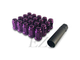 20 Purple Spline Drive Small Diameter Acorn 1/2 Purple Lug Nut Kit with Key
