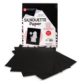 Hygloss Products Black Silhouette Paper Tracing Portrait Drawing Crafts Paper 81/2 x 11 Inch, 25 Sheets