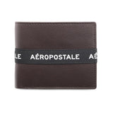 Aeropostale Men Renton Leather Global Coin Wallet Brown, No. Of Card Slot : 4