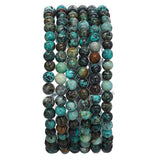 BEADIA Natural African Turquoise Stone Round Loose Semi Gemstone Beads for Jewelry Making 4MM 38cm/Strand