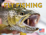 Fly Fishing Calendar 2026 Fish Monthly Wall Calender 12 Month | American Made In The USA