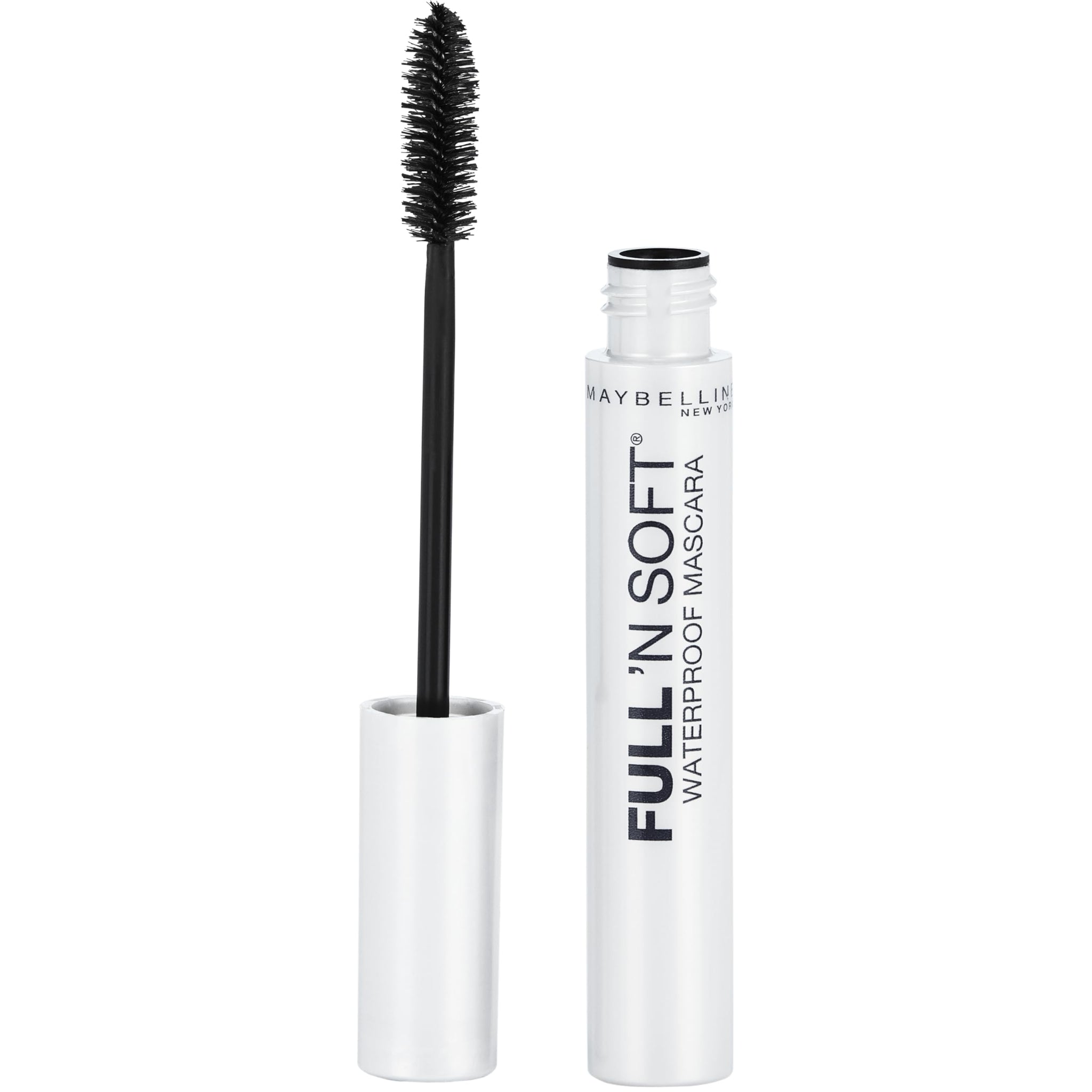 Maybelline New York Full N Soft Waterproof Mascara, Very Black, 1 count