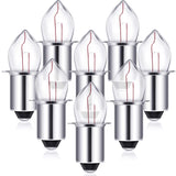 Mudder 8 Pieces 2D-2.4-Volt 0.7A Krypton Flashlight Bulb Replacement Bayonet Base Bulb