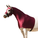 UltraFlex Horse Sleazy Slickers | Horse Protection Slinky | Dirt & Dust Defense | Pull-On Hood (Original) | Burgundy, Large