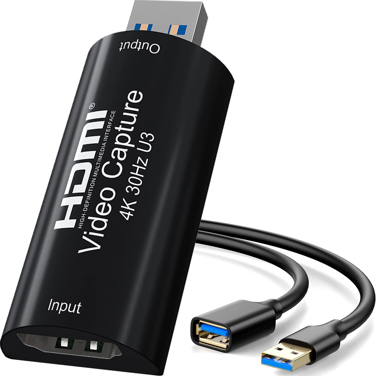 AMZHRLY 4K HDMI to USB 3.0 Video Capture Card 1080P 60FPS Cam Link Card Game Capture Card Adapter Screen Record Capture Device f