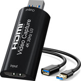 AMZHRLY 4K HDMI to USB 3.0 Video Capture Card 1080P 60FPS Cam Link Card Game Capture Card Adapter Screen Record Capture Device f