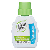 Paper Mate Liquid Paper Fast Dry Correction Fluid, 22 mL, 3 Count (5643115)