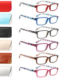 Kerecsen 6-Pack Reading Glasses Blue Light Blocking,Spring Hinge Readers for Men Women,Computer Eyeglasses (6 Mix Color-5, 2.75,