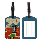 Nutcase Designer Luggage Travel Baggage Tags Single Tag With Name Card Inside Rome