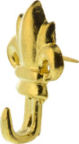 The Hillman Group 122263 Pushpin Fleur DE LIS GLT, No Size, Brass