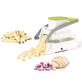 Starfrit PRO Fry Cutter and Cuber, One Size, White and Green