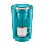Keurig K-Compact Single-Serve K-Cup Pod Coffee Maker, with 3 Brew Sizes, Smart Start Feature, 36oz Removable Reservoir, Turquois