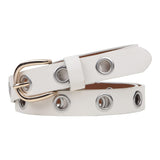 Zacharias G3E WomenS Faux Leather Belt (Fr02_Full Ring White)