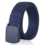 Niddleman MenS Nylon Belt, Classic Style, Formal And Casual Wear (Blue, 36)